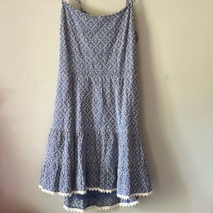 Von Maur floral tie-back quilted dress
